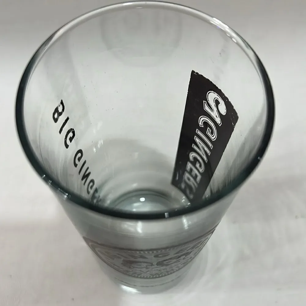 2 Gingers Irish Whiskey Highball Glass 6 1/4 In Tall 3 In Round Clear Brown 16